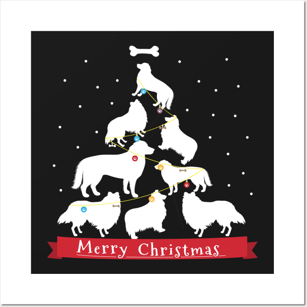 Border Collie Christmas Tree  Border Collie Border Collie Christmas Tree T-Shirt Sweater Hoodie Iphone Samsung Phone Case Coffee Mug Tablet Case Gift Wall Art by giftideas